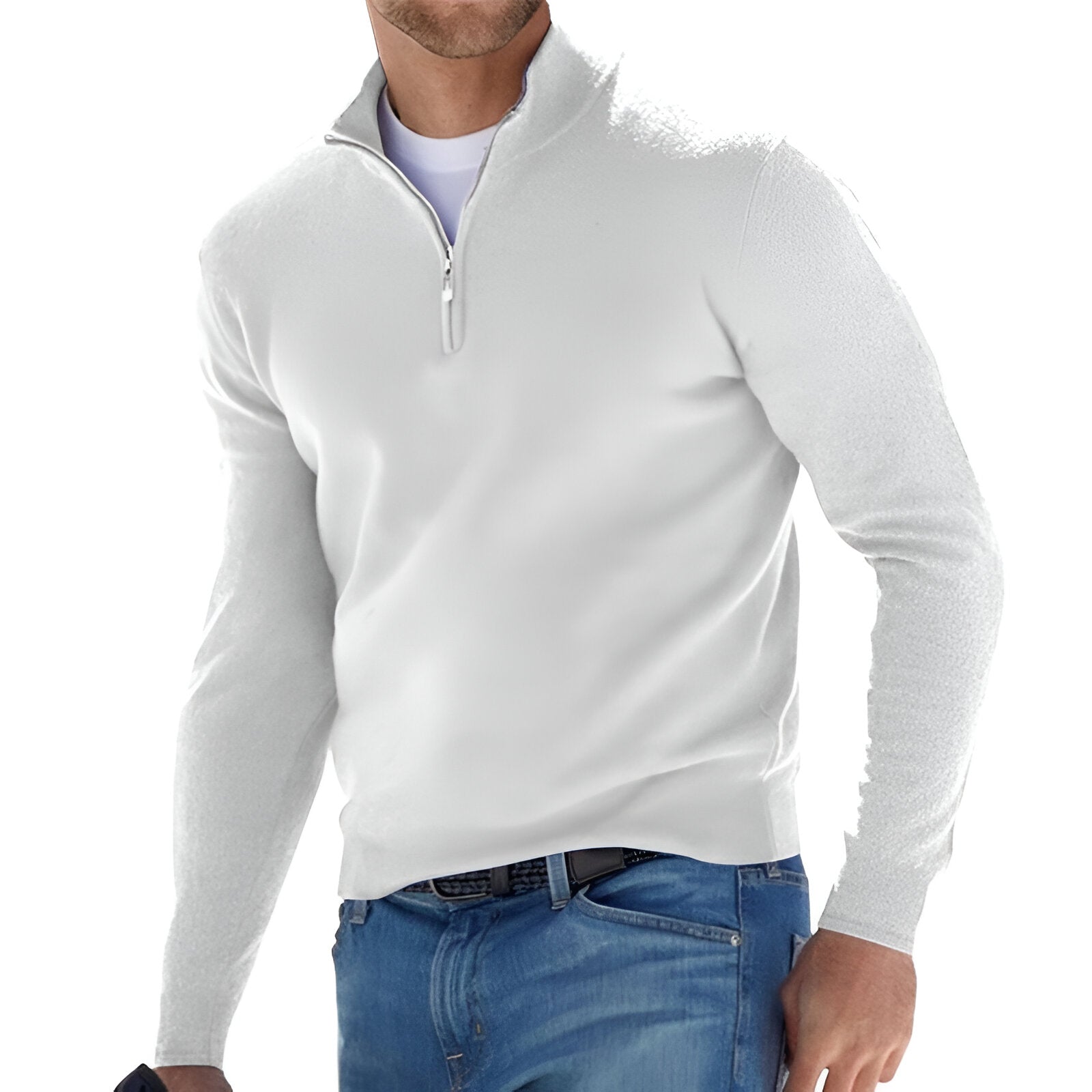 Stylish Breathable V-Neck Sweater for Men