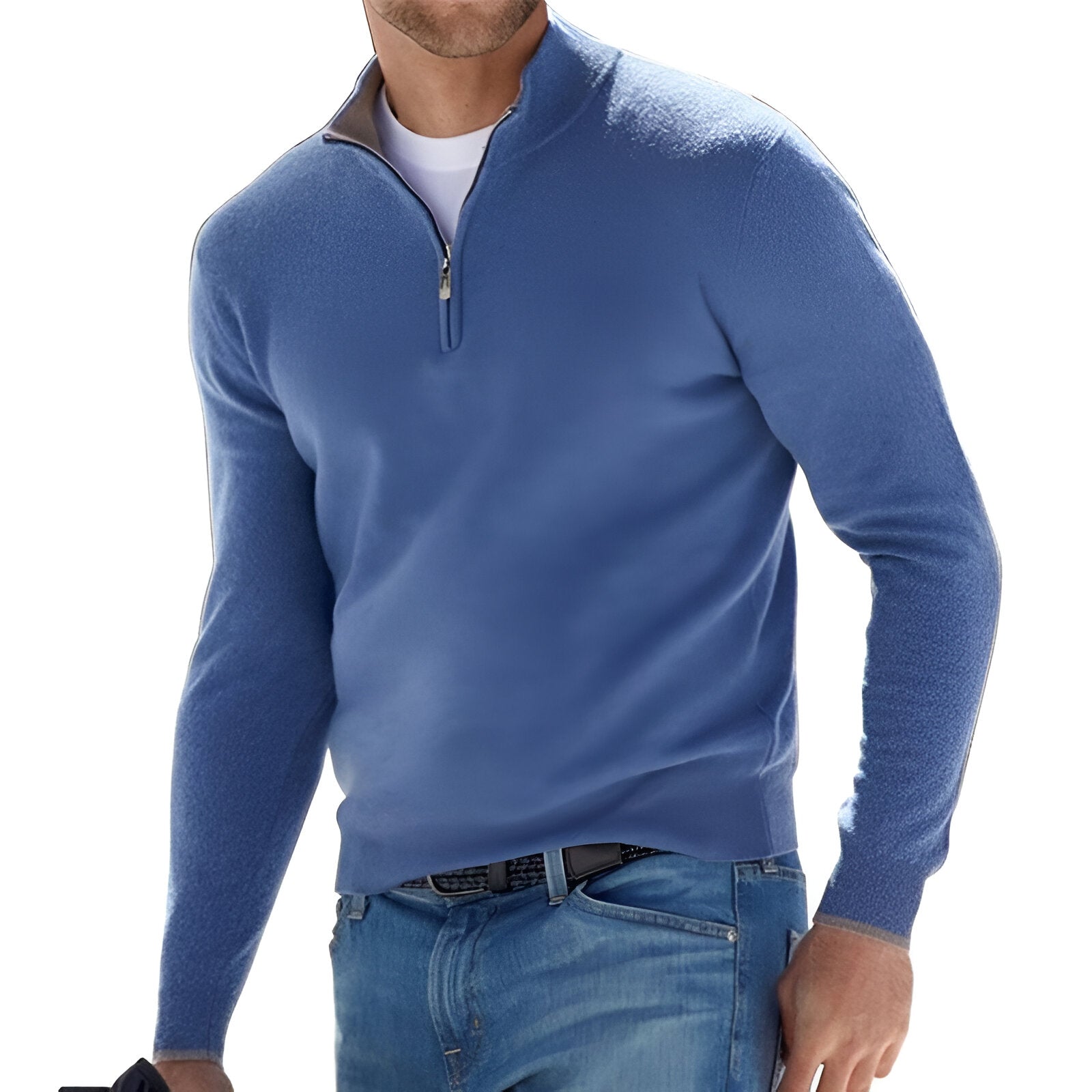 Stylish Breathable V-Neck Sweater for Men