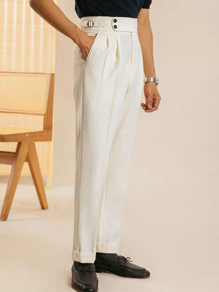 Straight Cut Naples Style Trousers