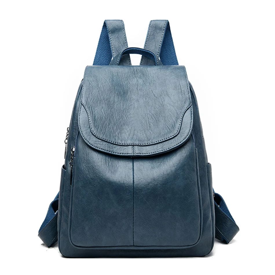 Maddy™ | Leather anti-theft backpack