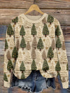 Vera™ |Knitted Sweater with Christmas Trees