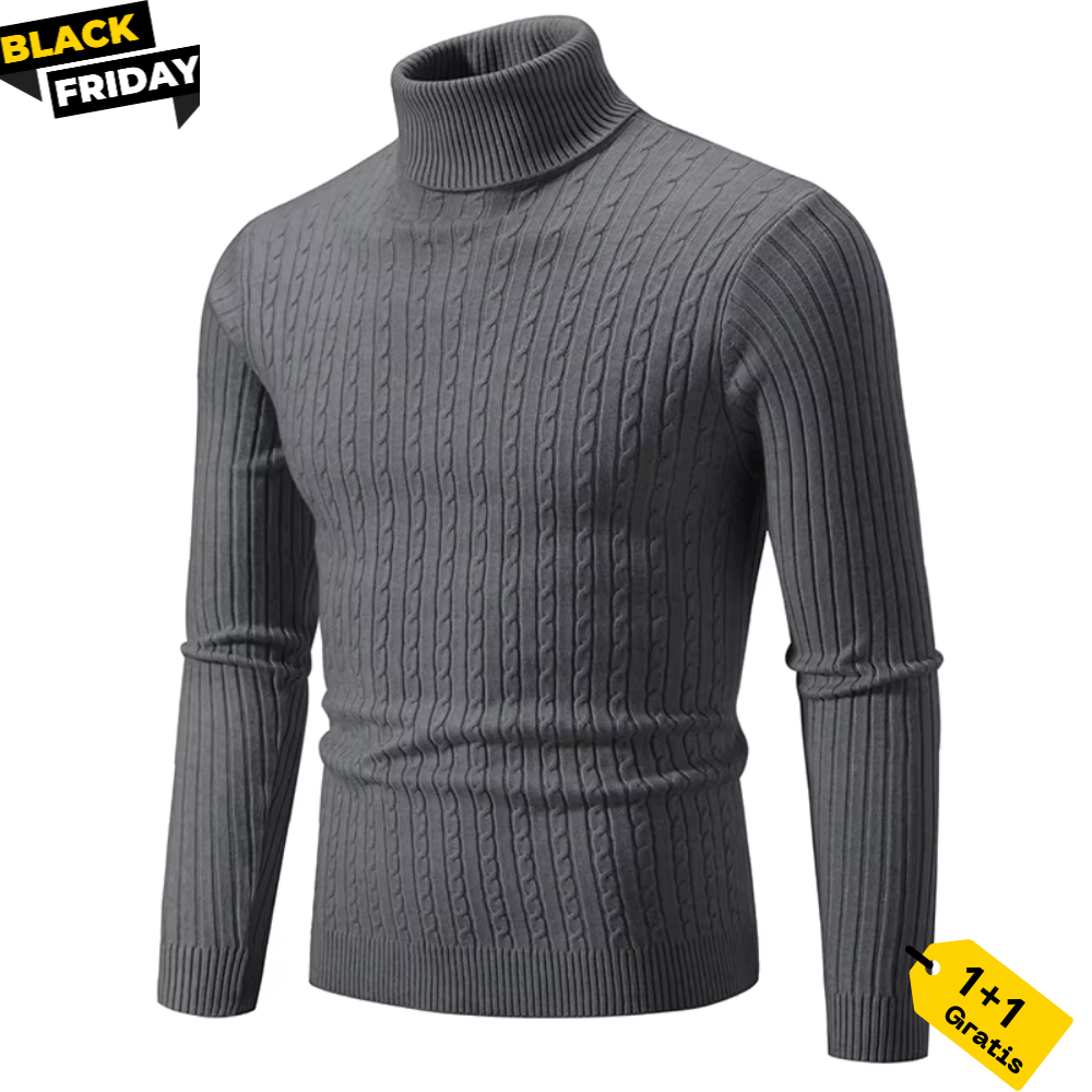 Warmer Strickpullover mit Rollkragen - Levi