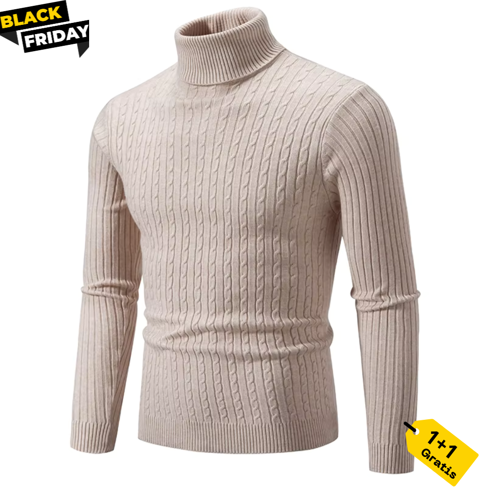 Warmer Strickpullover mit Rollkragen - Levi