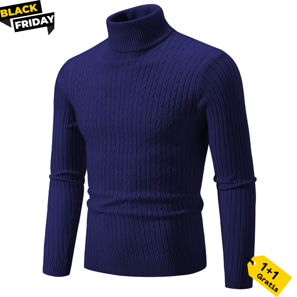 Warmer Strickpullover mit Rollkragen - Levi