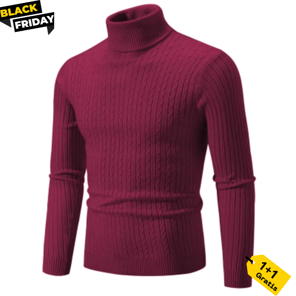 Warmer Strickpullover mit Rollkragen - Levi