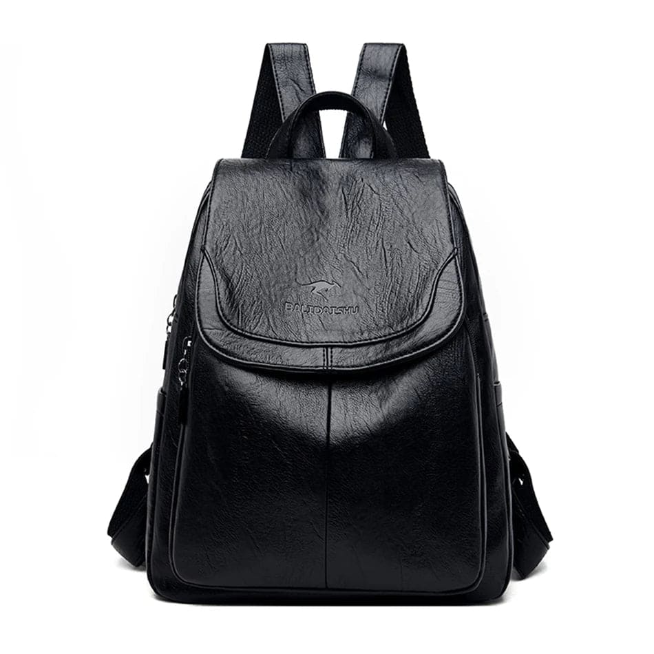 Maddy™ | Leather anti-theft backpack