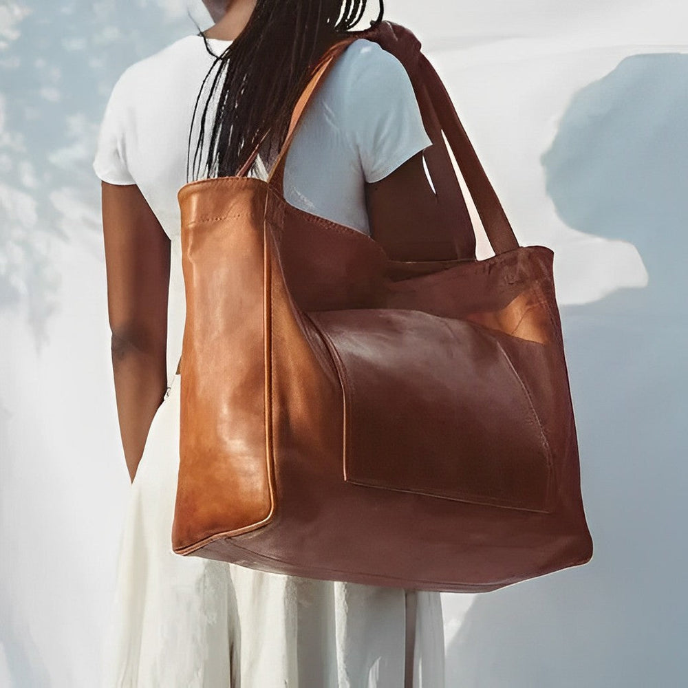 Charlotte™ | Vintage leather shoulder bag