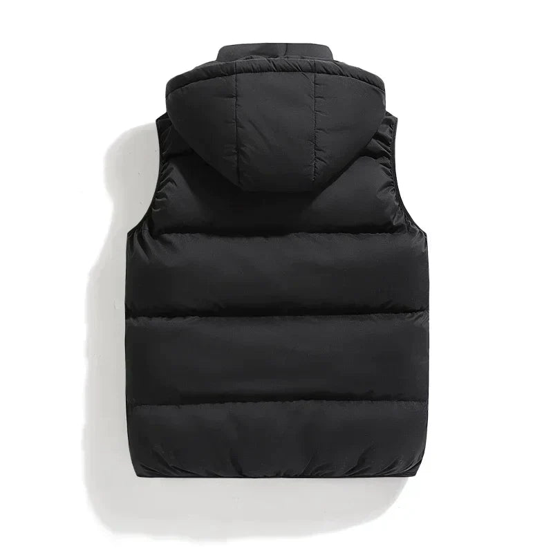 Men's Vest with Removable Hood