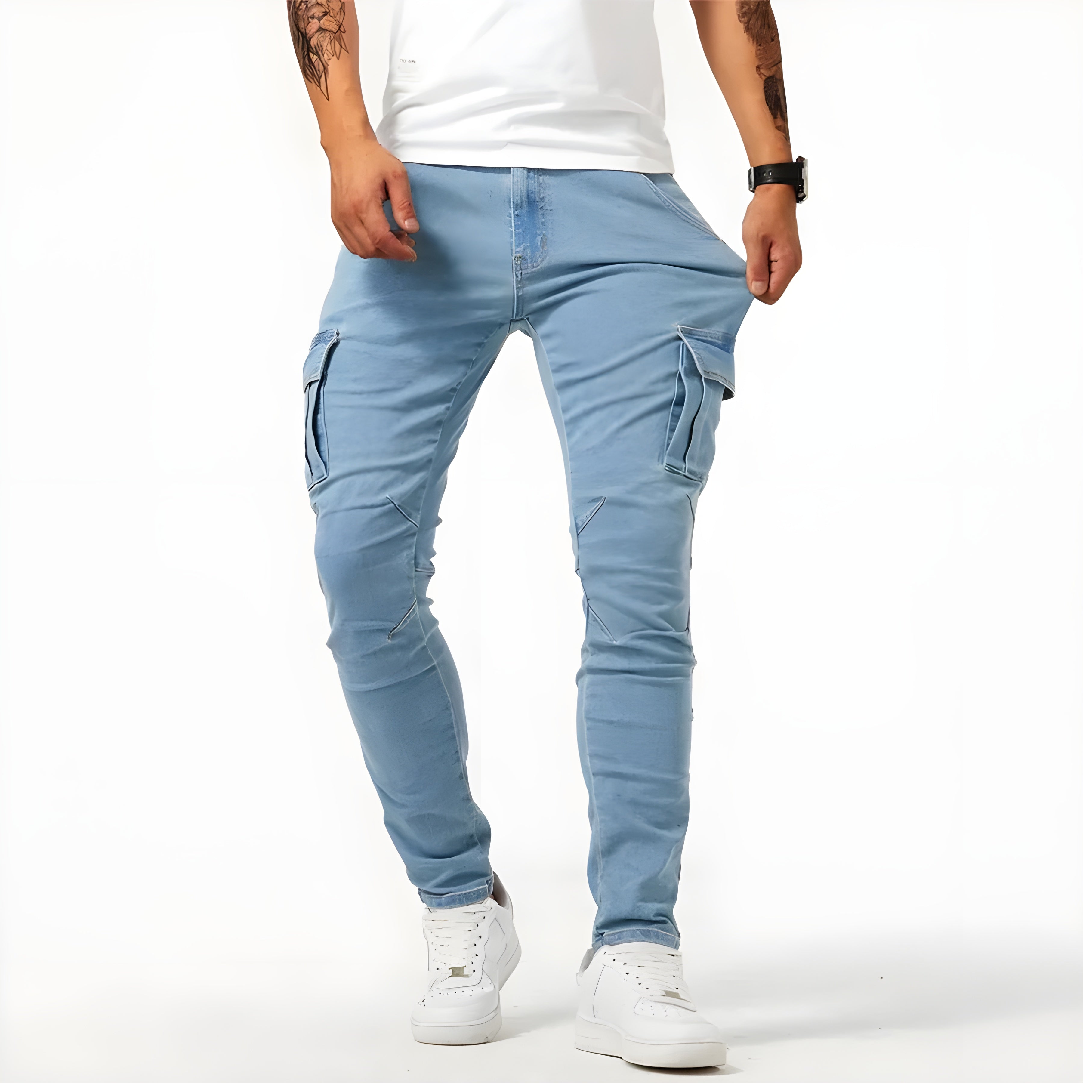 Jeans Pelli – Stretch Denim Cargo Pants