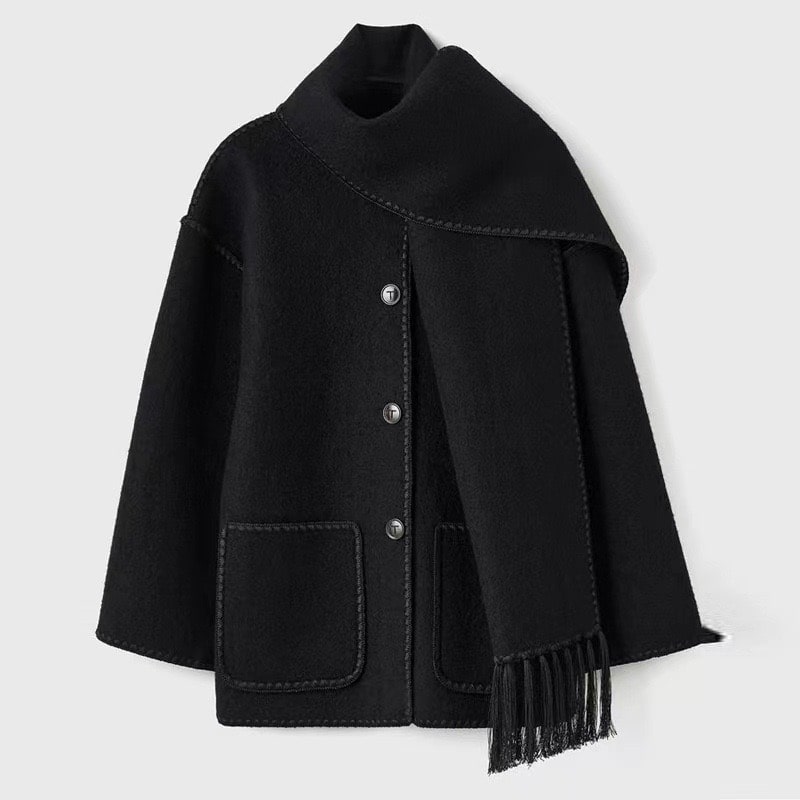 Viona™ | Cozy Wool Cape Jacket