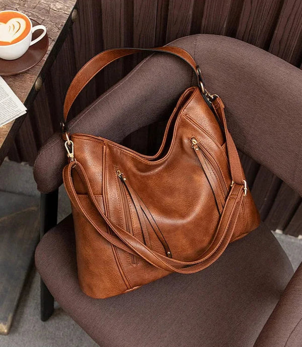 Evelyn™ | Elegant leather bag