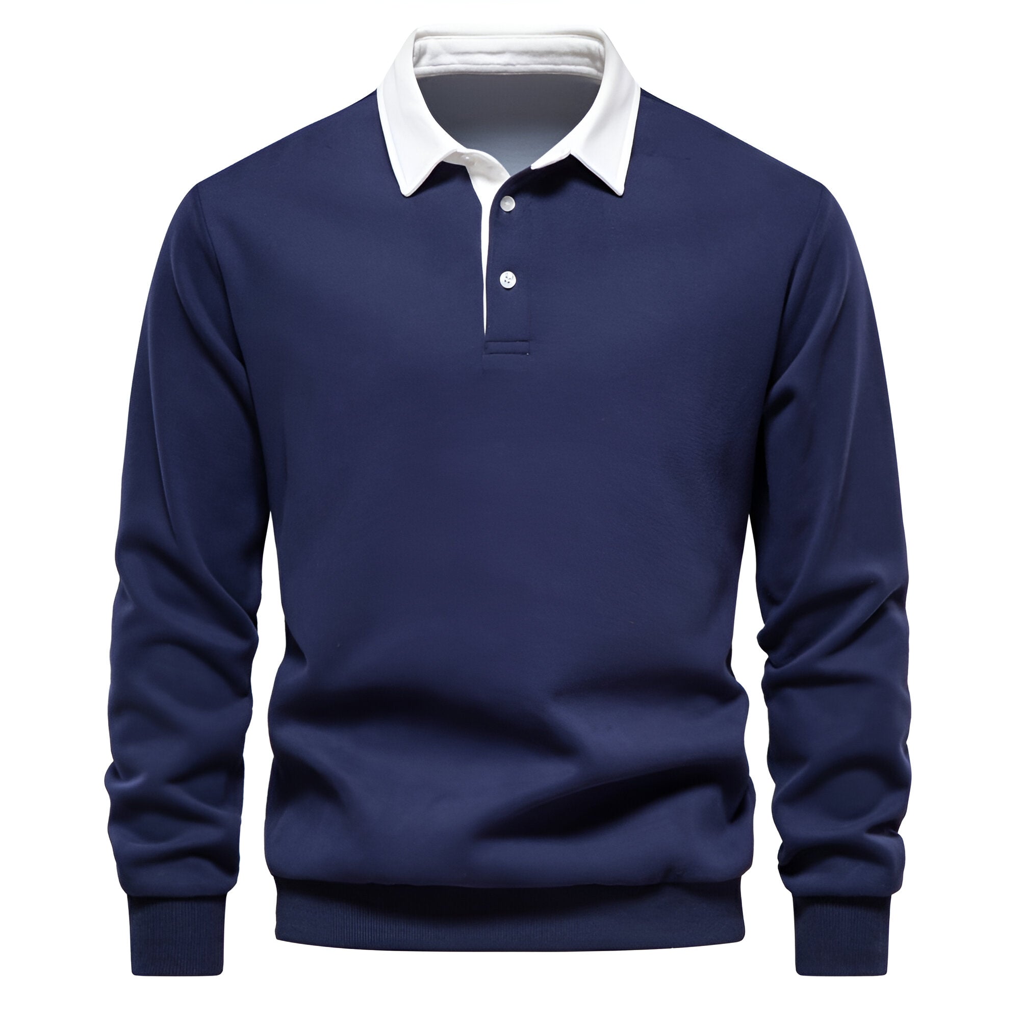 Stylish Polo Collar Sweater