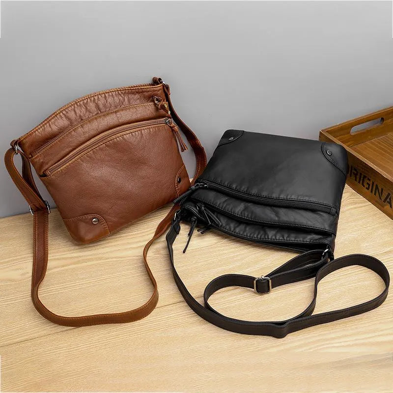 Zoe™ | Leather shoulder bag