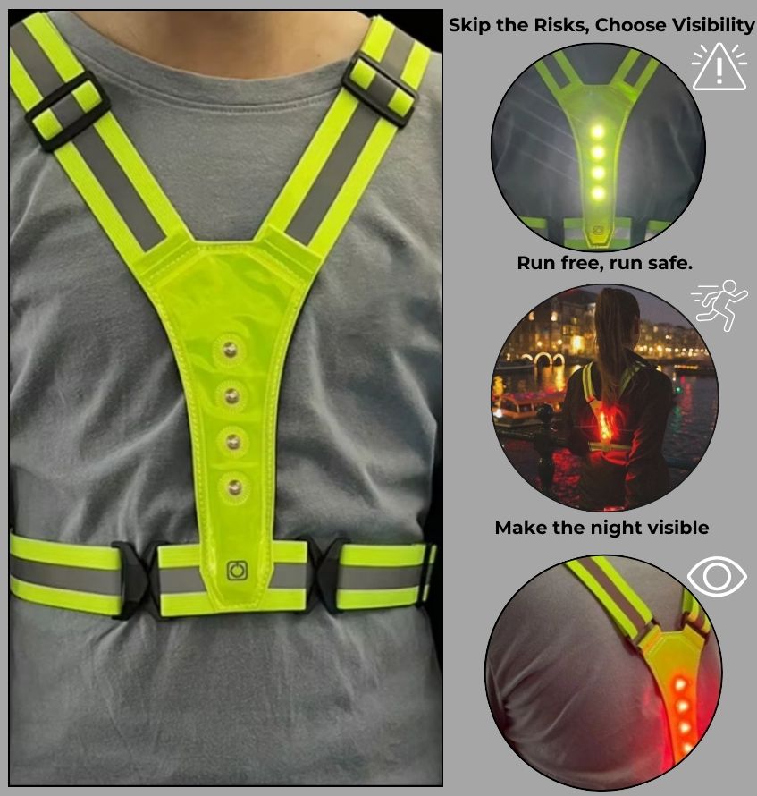 ShineGuard™ Safety Vest | Safety LED Vest for Running, Cycling, and Work