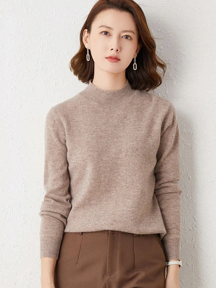 SoftLuxe | 2024 Women's Cashmere Turtleneck Sweater