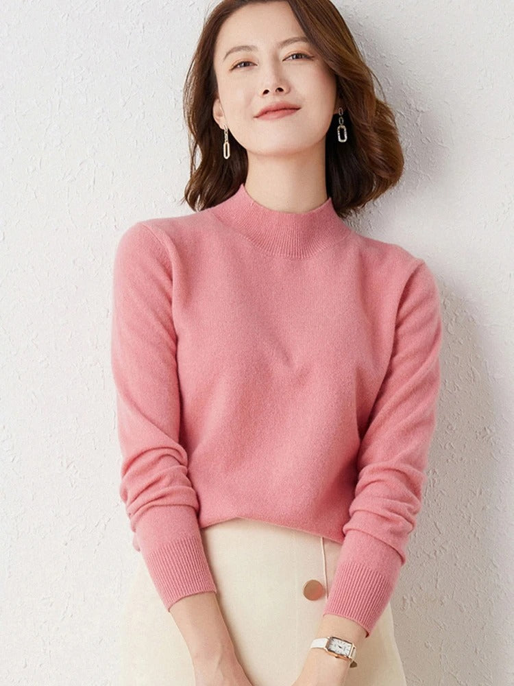 SoftLuxe | 2024 Women's Cashmere Turtleneck Sweater