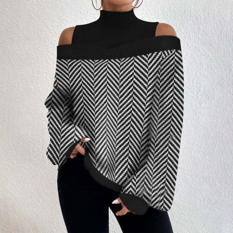 Elegant Off-Shoulder Knit Top